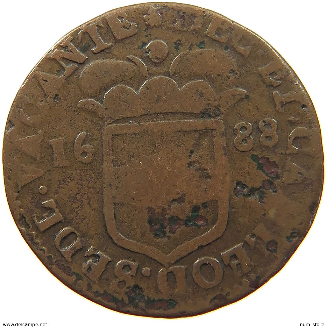 BELGIUM LIEGE LIARD 1688  #s076 0289 - 975-1795 Prince-Bishopric Of Liège