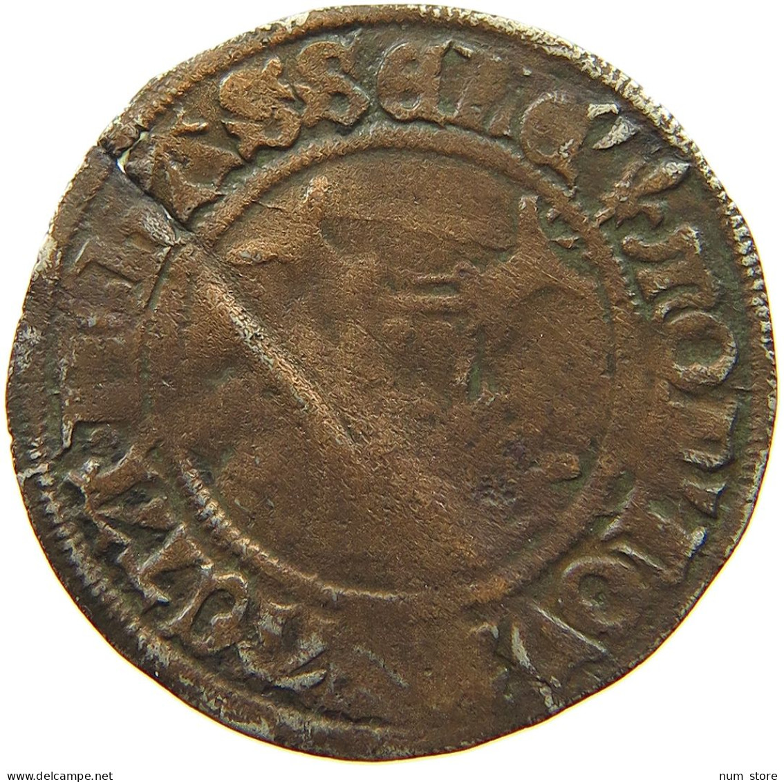 BELGIUM LIEGE LIARD  Louis De Bourbon (1456-1482) Hasselt #t129 0191 - 975-1795 Prinsbisdom Luik