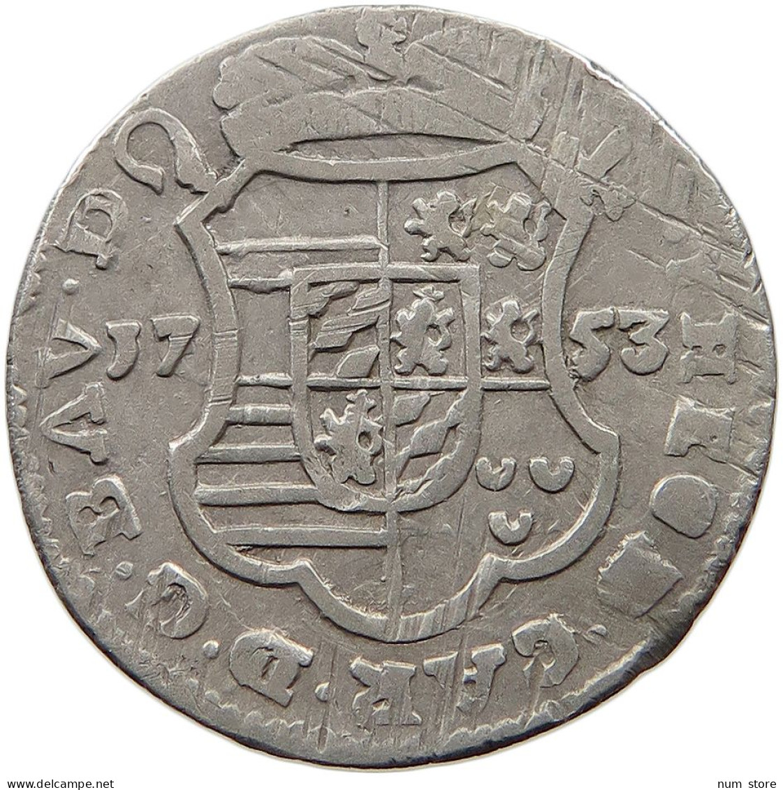 BELGIUM LIEGE ESCALIN 1753  #t063 0295 - 975-1795 Prinsbisdom Luik