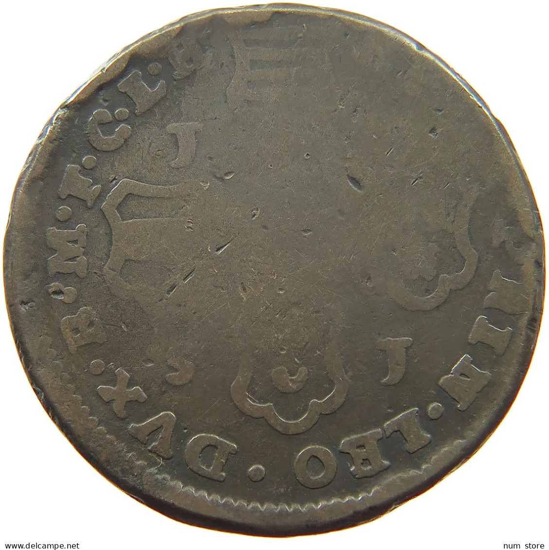 BELGIUM LIEGE 4 LIARDS 1751  #s075 0655 - 975-1795 Prinsbisdom Luik