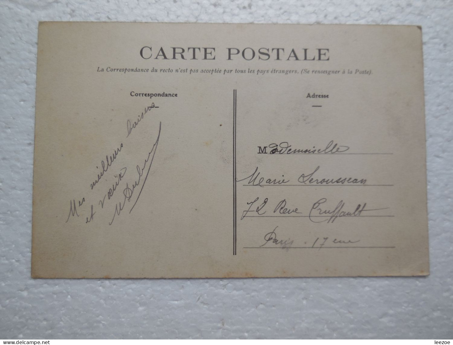 Royère La Place, Belle Animée 1908, Peu Commune, Marcophilie Convoyeur Bourganeuf à Vieilleville..CP13 - Royere