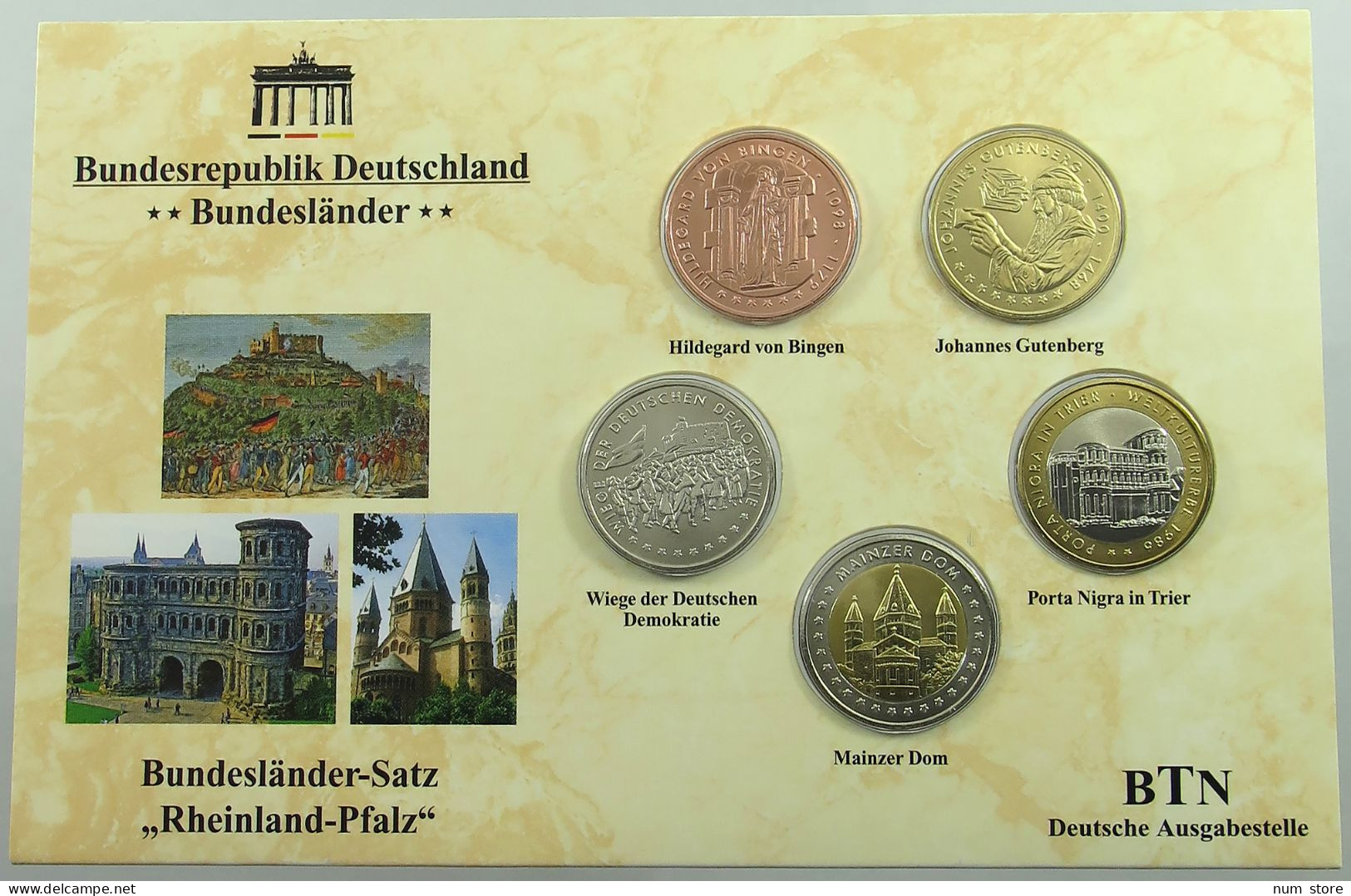 BRD KMS SET 2013 RHEINLAND PFALZ #ns03 0039 - Mint Sets & Proof Sets