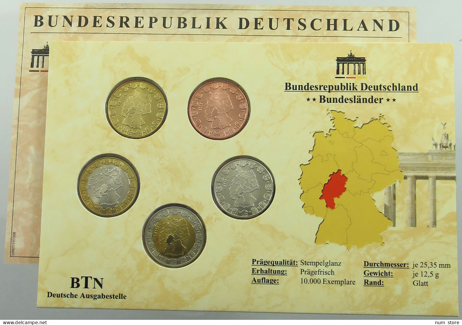 BRD KMS SET 2013 HESSEN #ns03 0047 - Mint Sets & Proof Sets