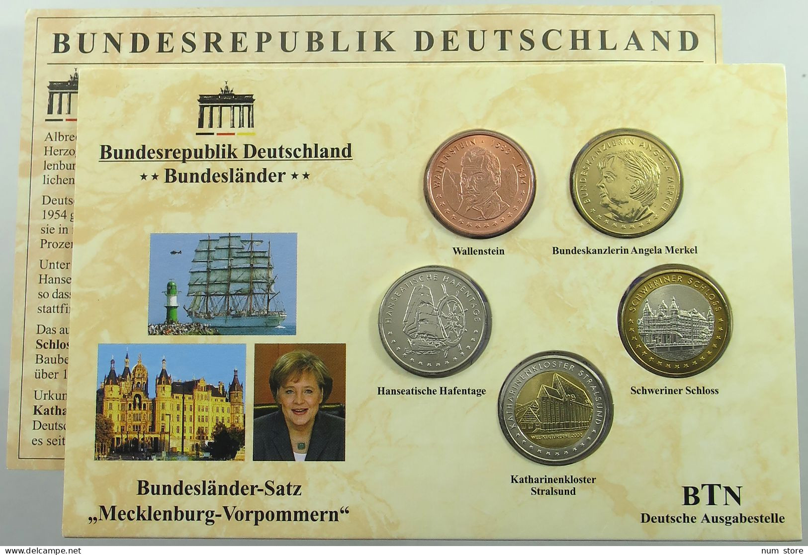 BRD KMS SET 2013 MECKLENBURG VORPOMMERN #ns03 0045 - Mint Sets & Proof Sets