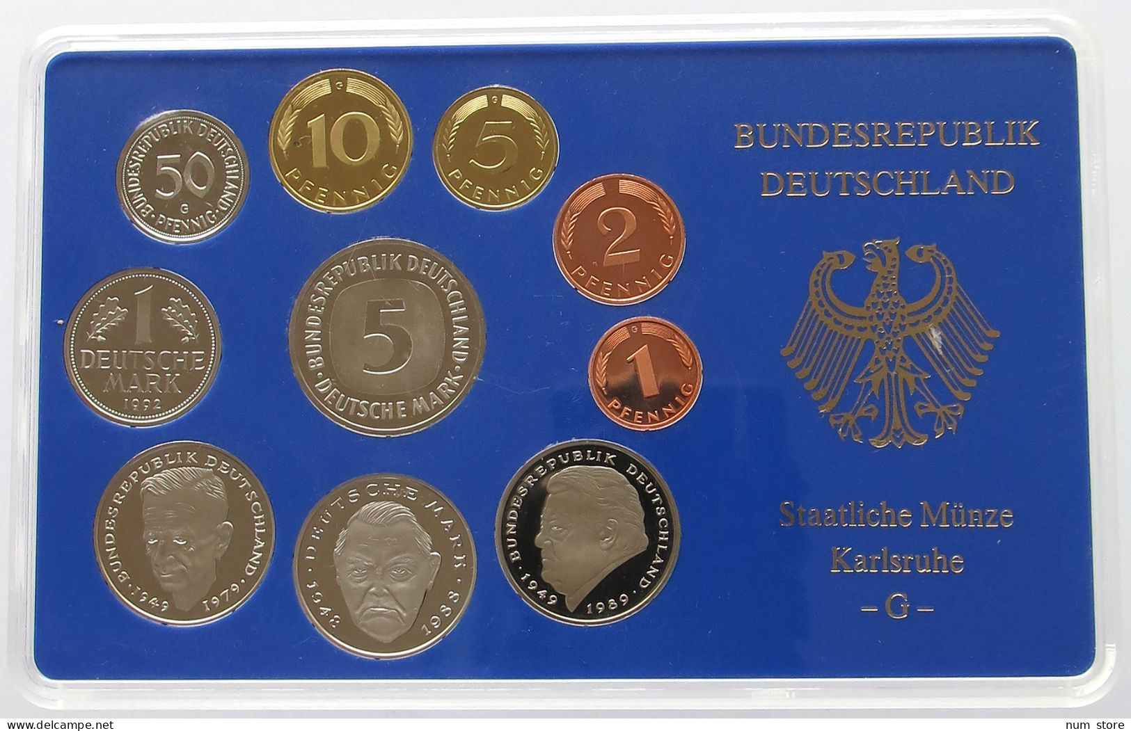 BRD KMS SET 1992 G  #bs17 0031 - Mint Sets & Proof Sets