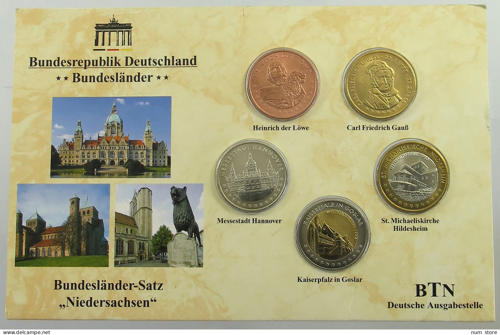 BRD KMS SET  NIEDERSACHSEN #ns02 0209 - Mint Sets & Proof Sets