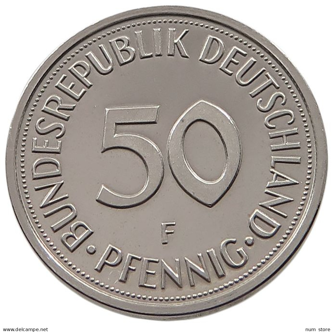 BRD 50 PFENNIG 1975 F  #alb053 0449 - 50 Pfennig