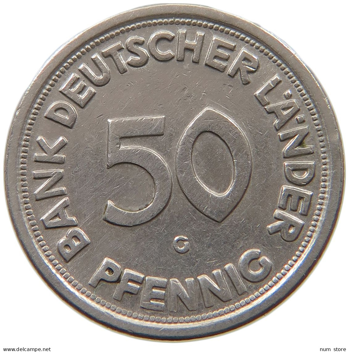 BRD 50 PFENNIG 1949 G  #a034 0885 - 50 Pfennig