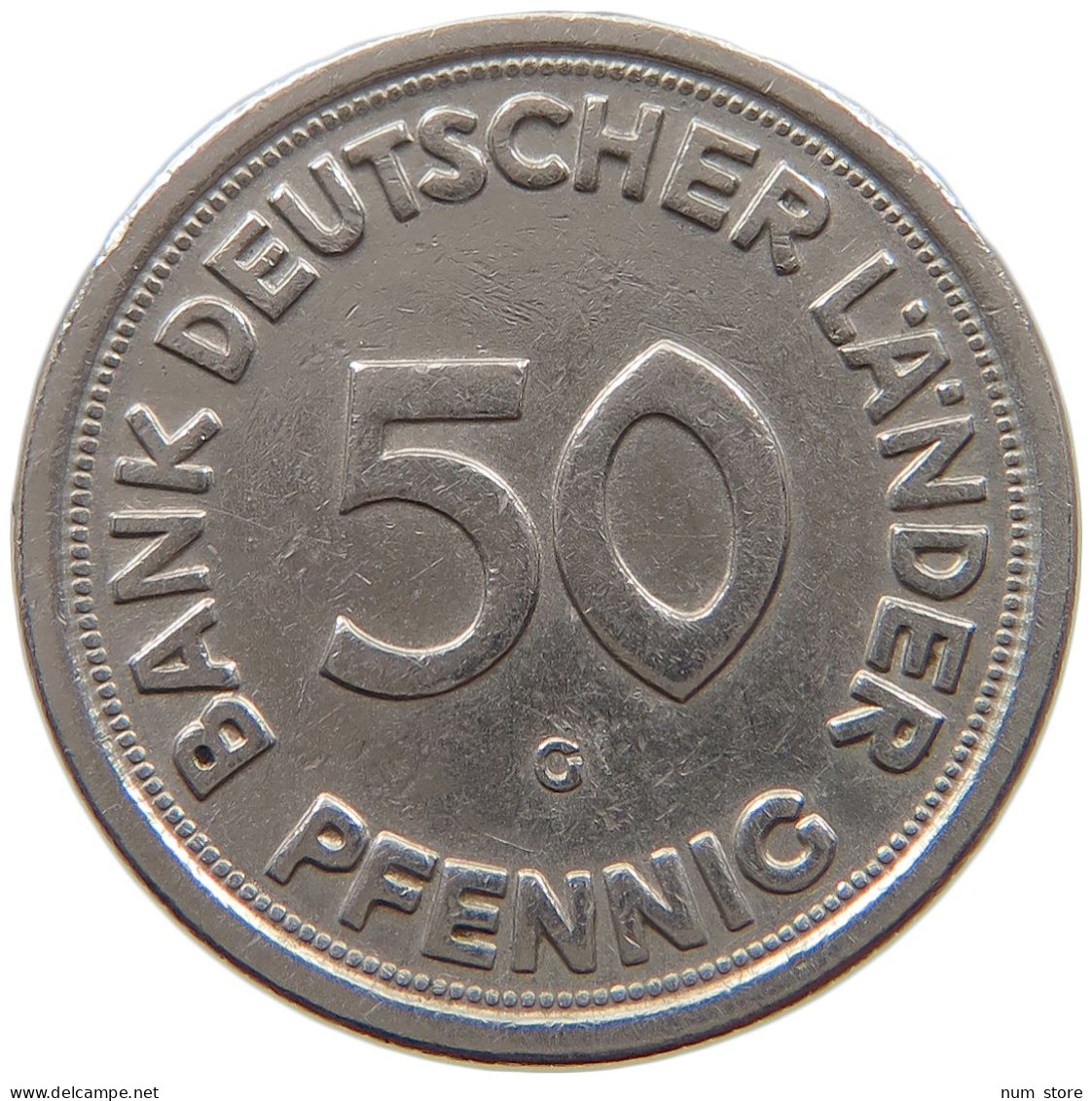 BRD 50 PFENNIG 1949 G  #a061 0617 - 50 Pfennig