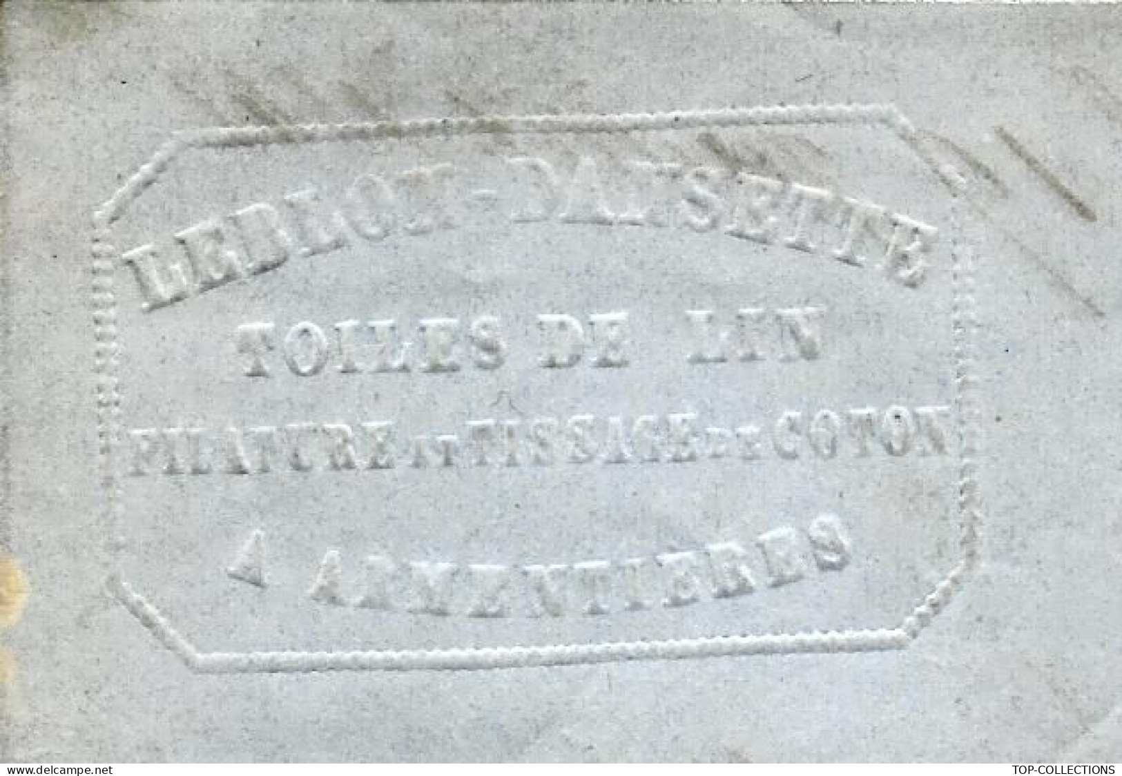 1848 ENTETE LEBLON DANSETTE Usine Armentières  Nord   Pour Peugeot à Audncourt Doubs  V. HISTORIQUE - 1800 – 1899