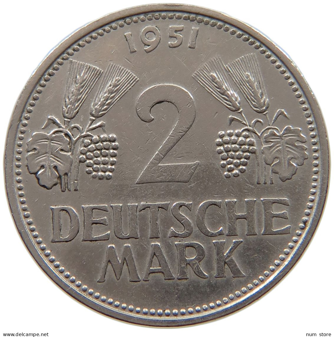 BRD 2 MARK 1951 D  #t159 0171 - 2 Marchi