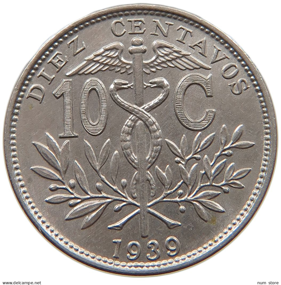 BOLIVIA 10 CENTAVOS 1939  #t135 0315 - Bolivia