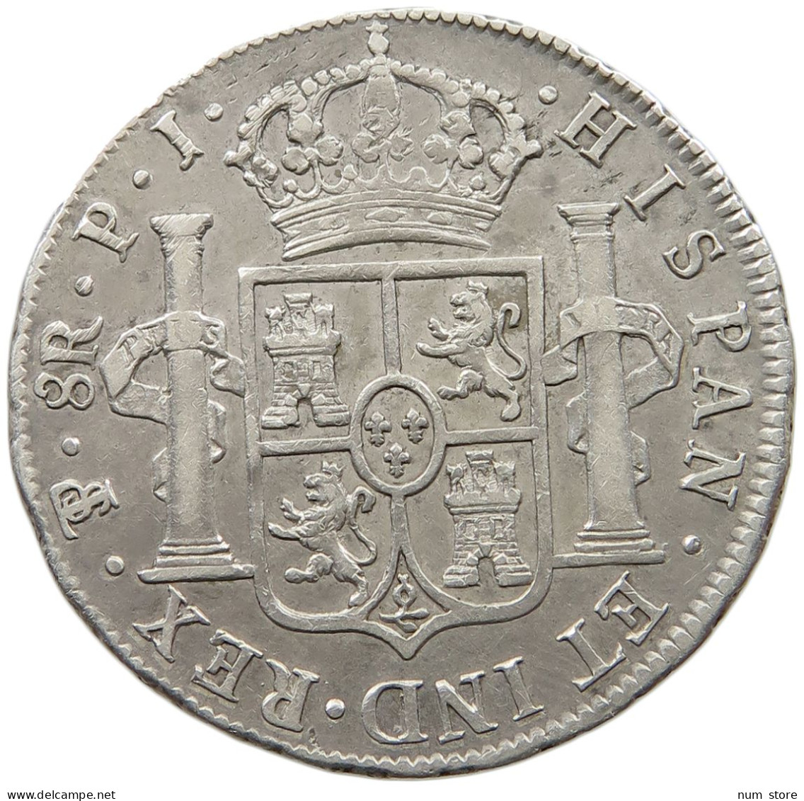 BOLIVIA 8 REALES 1823 PJ Ferdinand VII (1808-1833) #t143 0005 - Bolivie