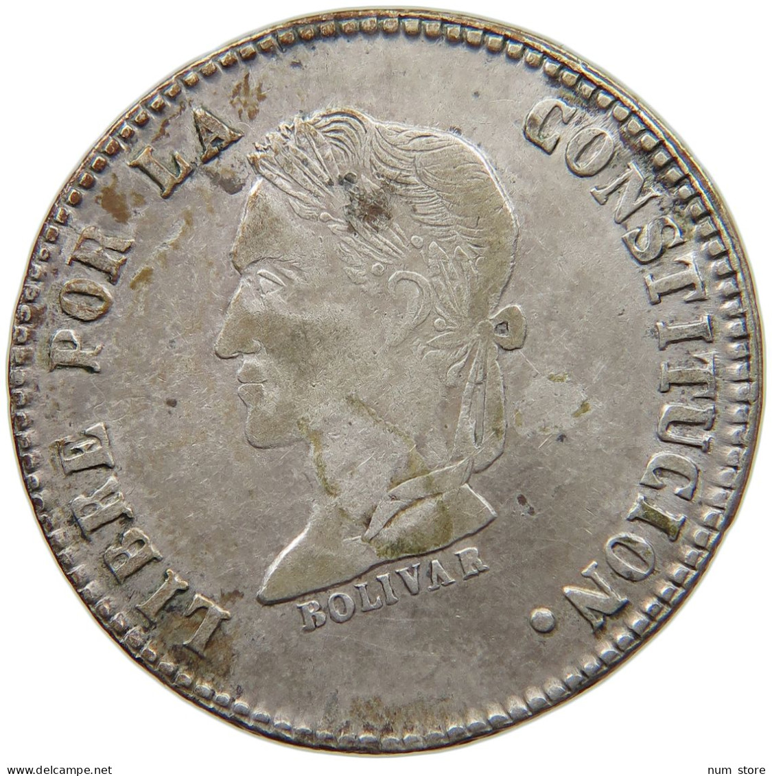 BOLIVIA 4 SOLES 1859 FJ  #t135 0283 - Bolivie