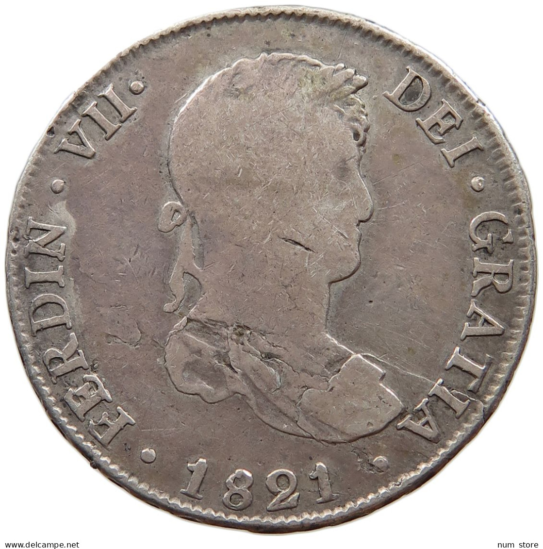 BOLIVIA 4 REALES 1821 PJ Fernando VII. #t133 0091 - Bolivia