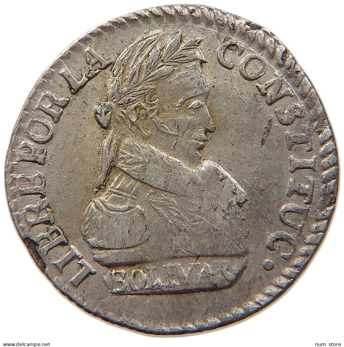 BOLIVIA 1/2 SOL 1830  #t107 0505 - Bolivie