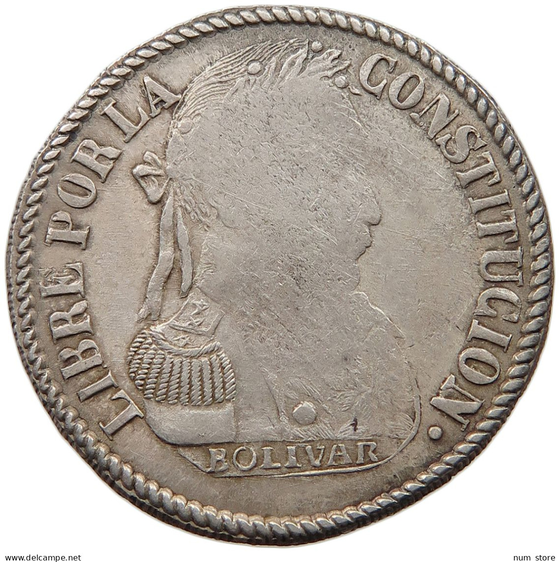 BOLIVIA 4 SOLES 1830 JL  #t107 0251 - Bolivia