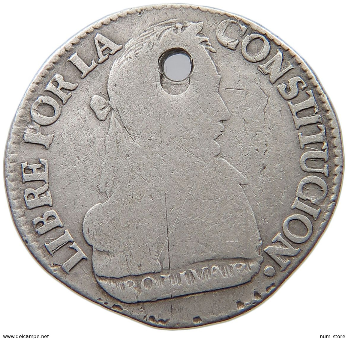 BOLIVIA 2 SOLES 1830  #t095 0041 - Bolivië