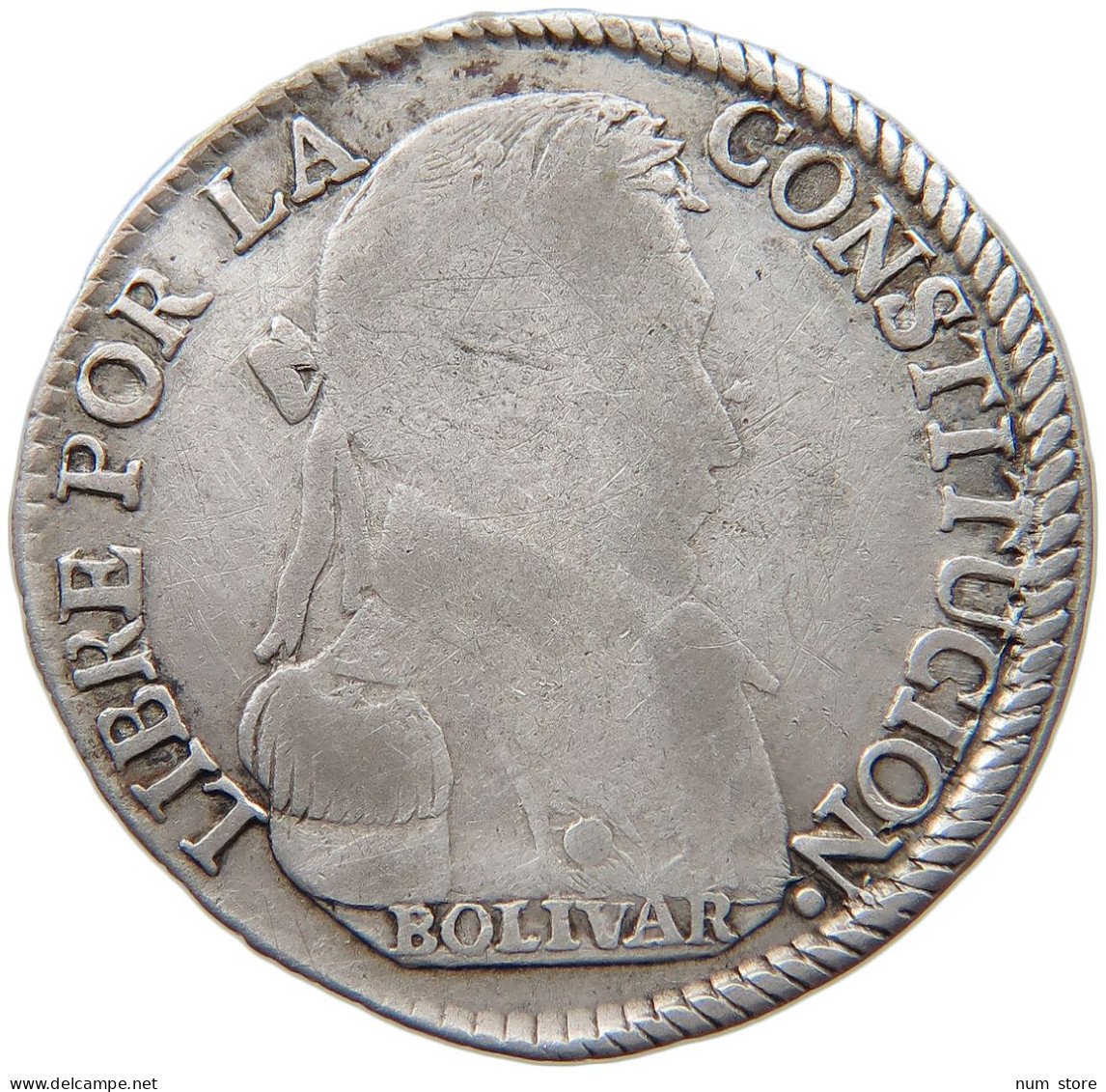 BOLIVIA 4 SOLES 1830 JL  #t093 0177 - Bolivie