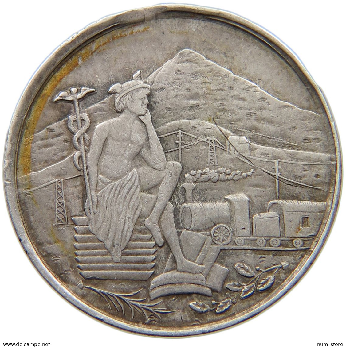 BOLIVIA MEDAL 1810-1910 BOLIVIA POTOSI RAILWAY 1810-1910 POTOSI #t074 0167 - Bolivia