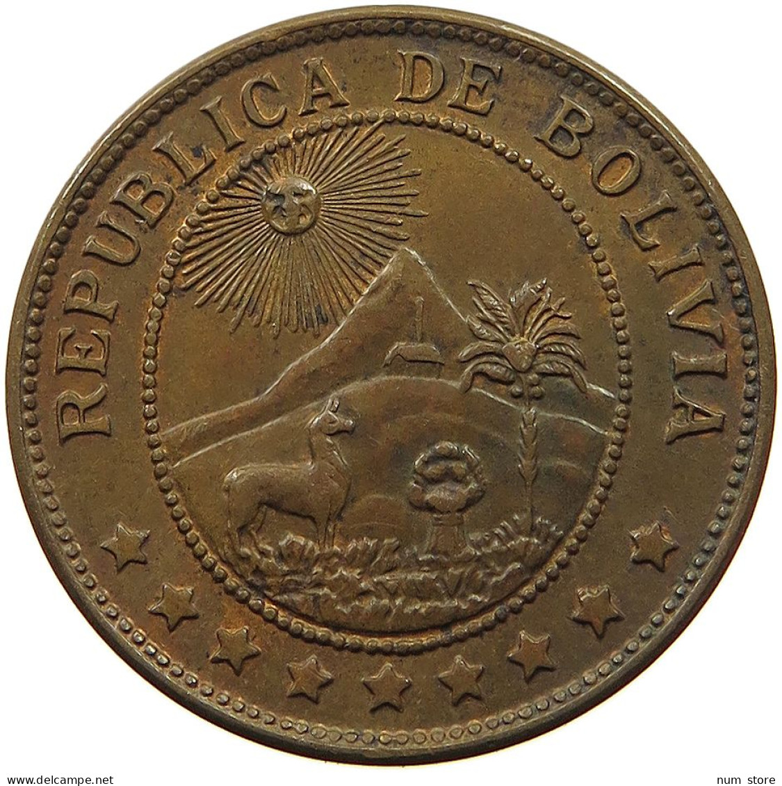 BOLIVIA 50 CENTAVOS 1942  #t060 0391 - Bolivia