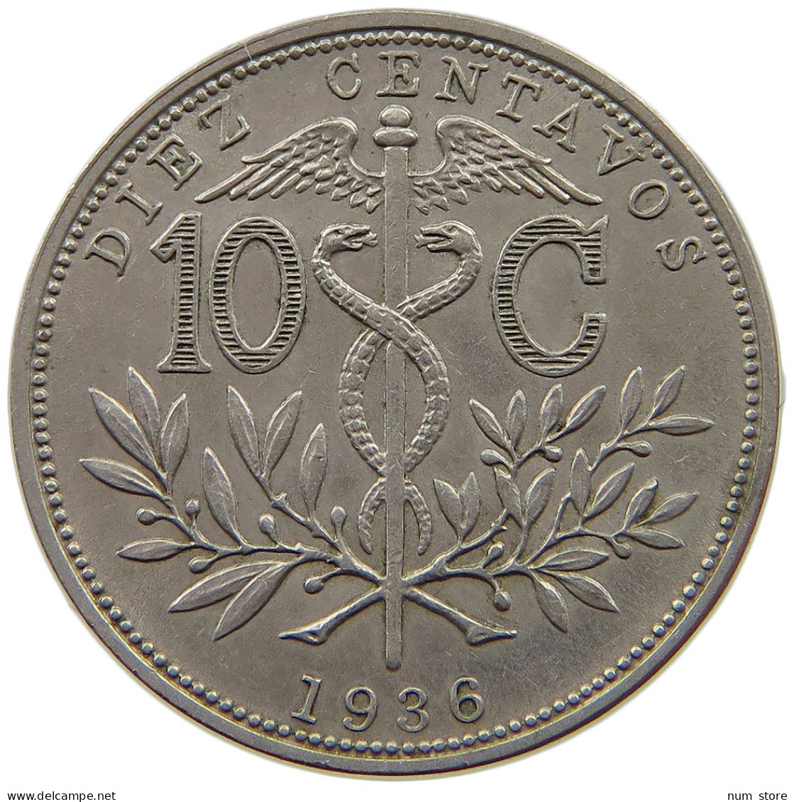 BOLIVIA 10 CENTAVOS 1936  #t060 0365 - Bolivië