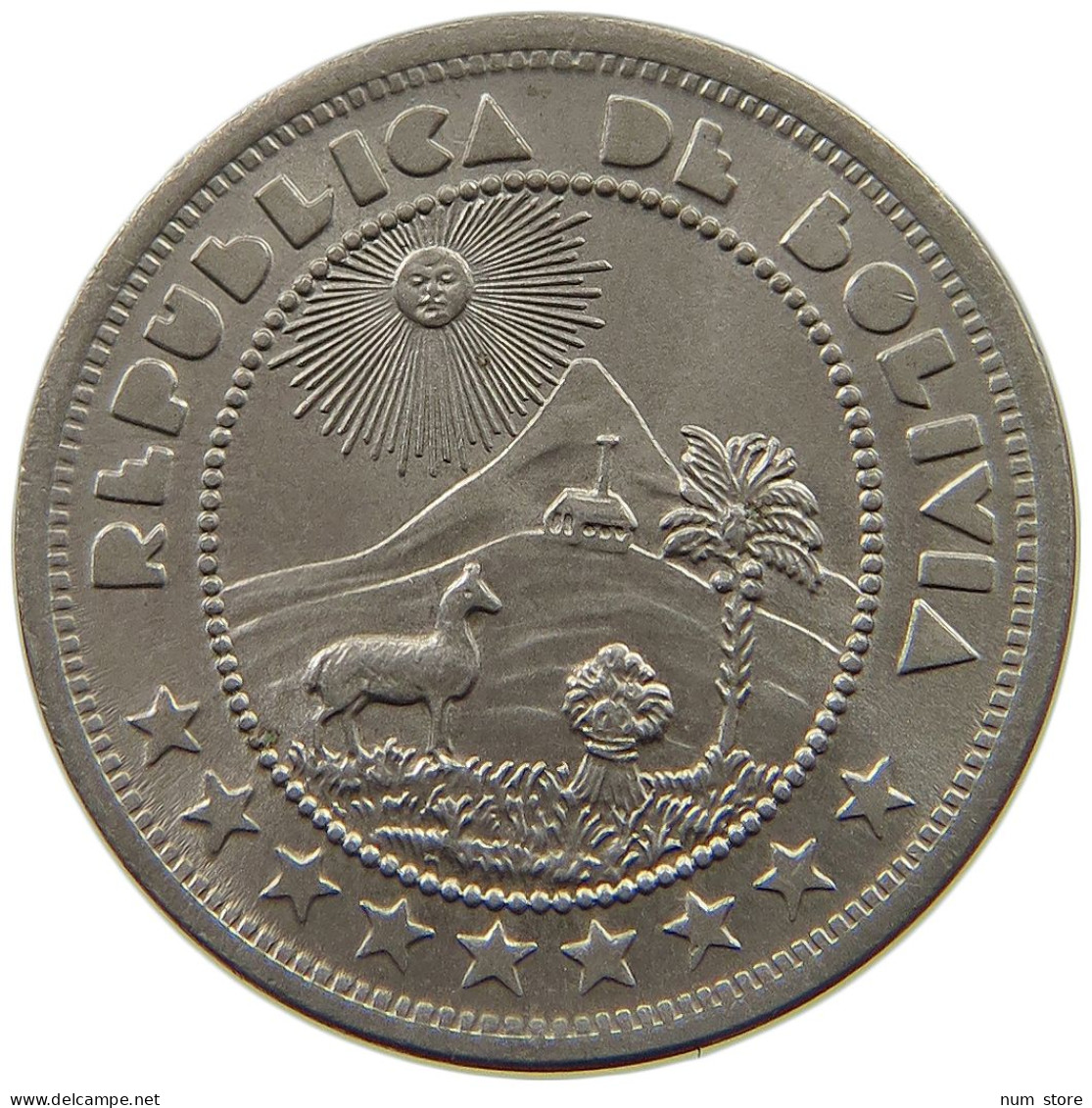 BOLIVIA 10 CENTAVOS 1937  #t060 0363 - Bolivie