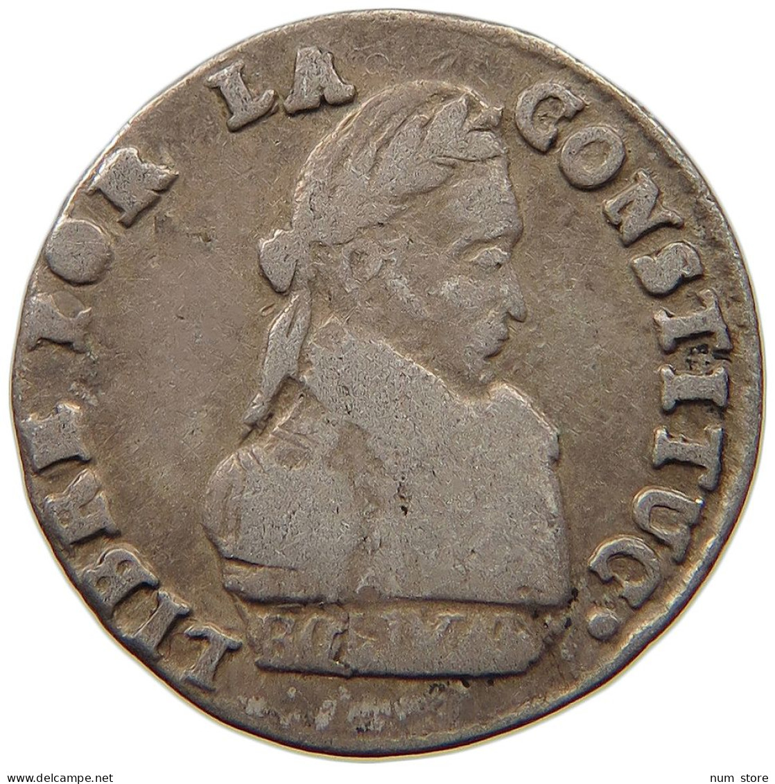 BOLIVIA 1/2 SOL 1830 JL  #t060 0303 - Bolivie