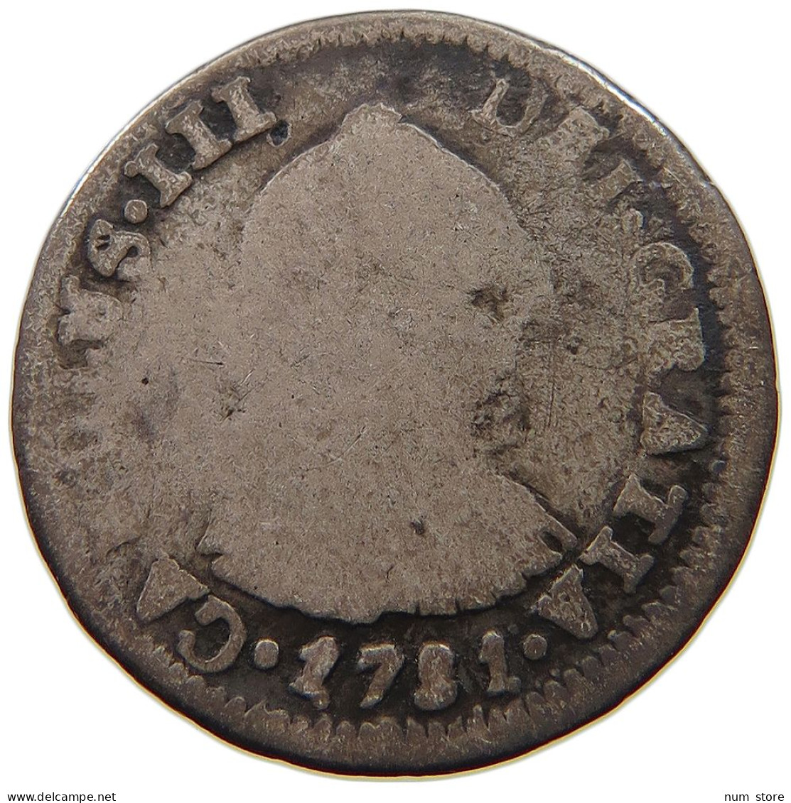 BOLIVIA 1/ REAL 1781 PR Carlos III. 1759-1788. #t060 0309 - Bolivië