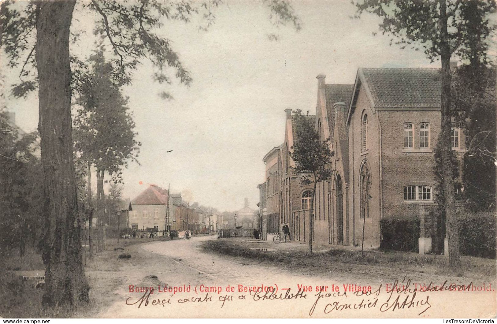 BELGIQUE - Bourg Leopold - Vue Sur Le Village - Colorisé - Carte Postale Ancienne - Leopoldsburg (Camp De Beverloo)