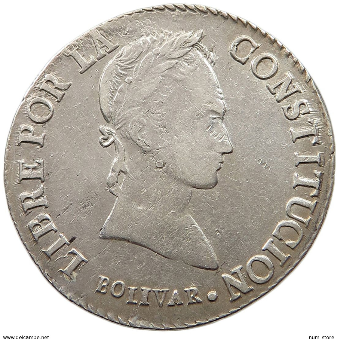 BOLIVIA 8 SOLES 1847 R  #t060 0107 - Bolivia