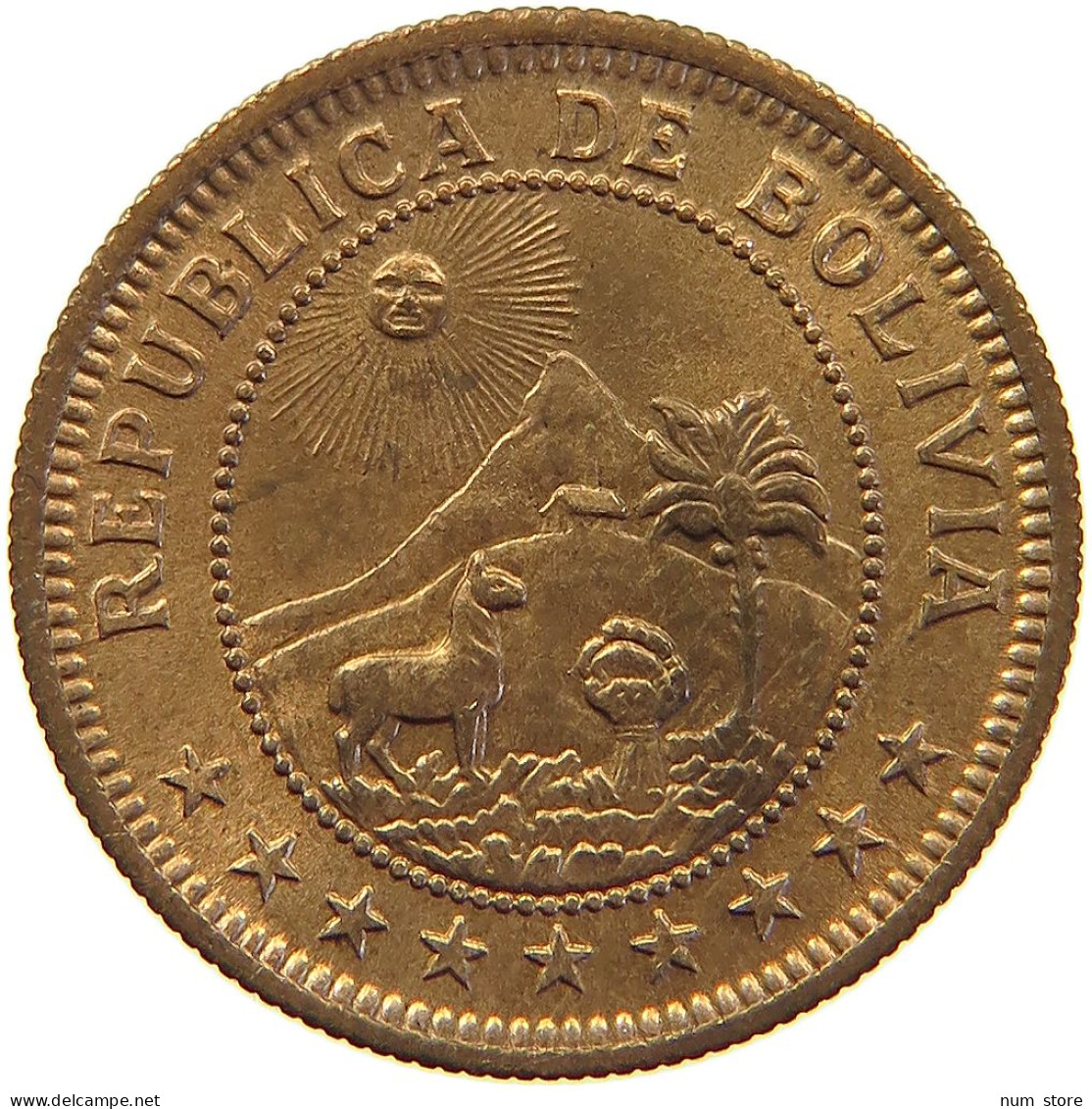 BOLIVIA BOLIVIANO 1951  #s023 0421 - Bolivië