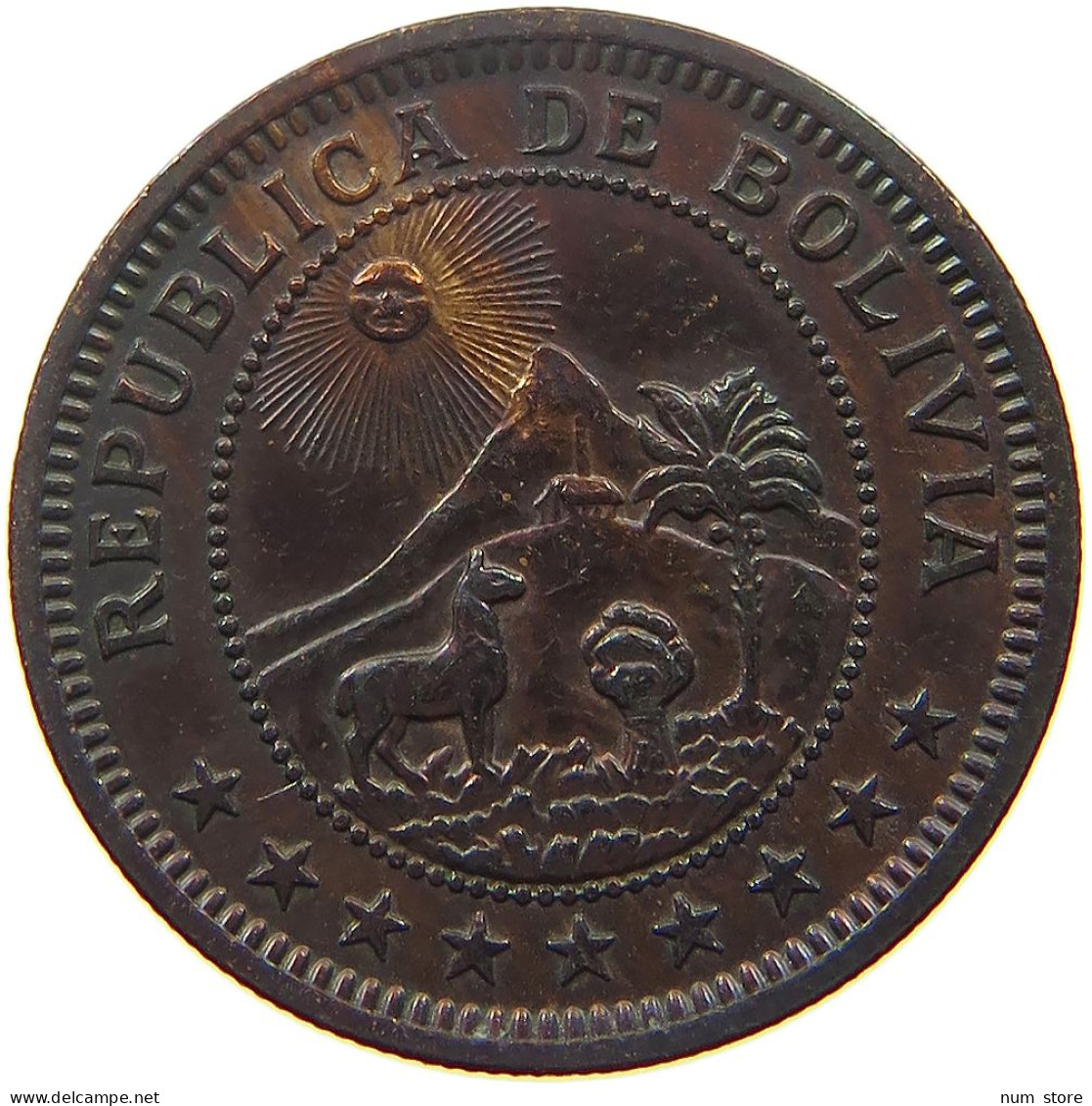 BOLIVIA BOLIVIANO 1951 KN  #s052 0233 - Bolivië