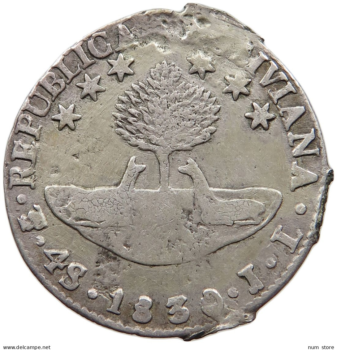 BOLIVIA 4 SOLES 1830 JL  #s055 0373 - Bolivie