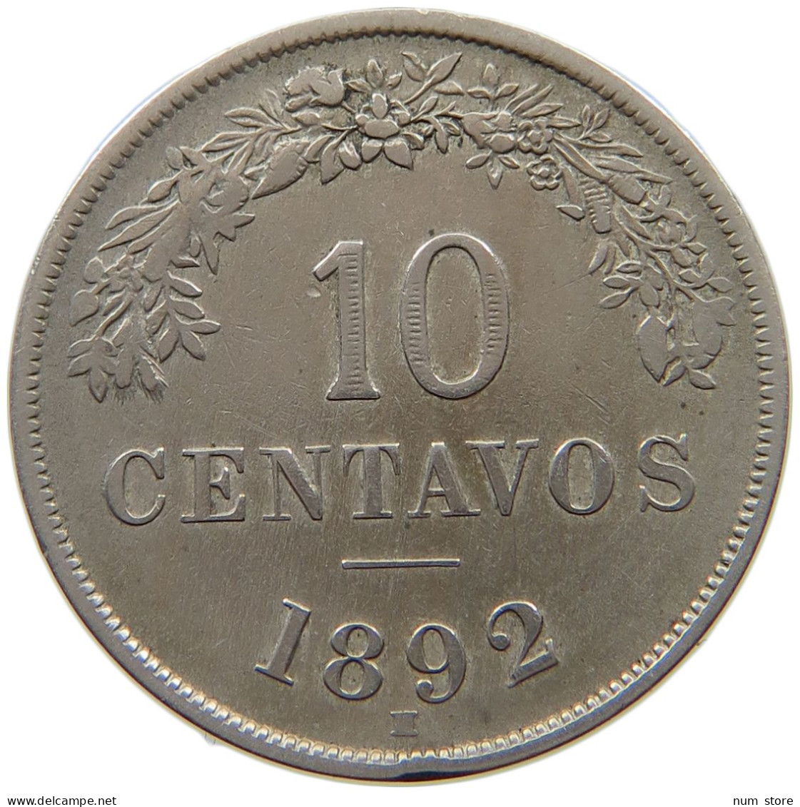BOLIVIA 10 CENTAVOS 1892  #s034 0281 - Bolivie