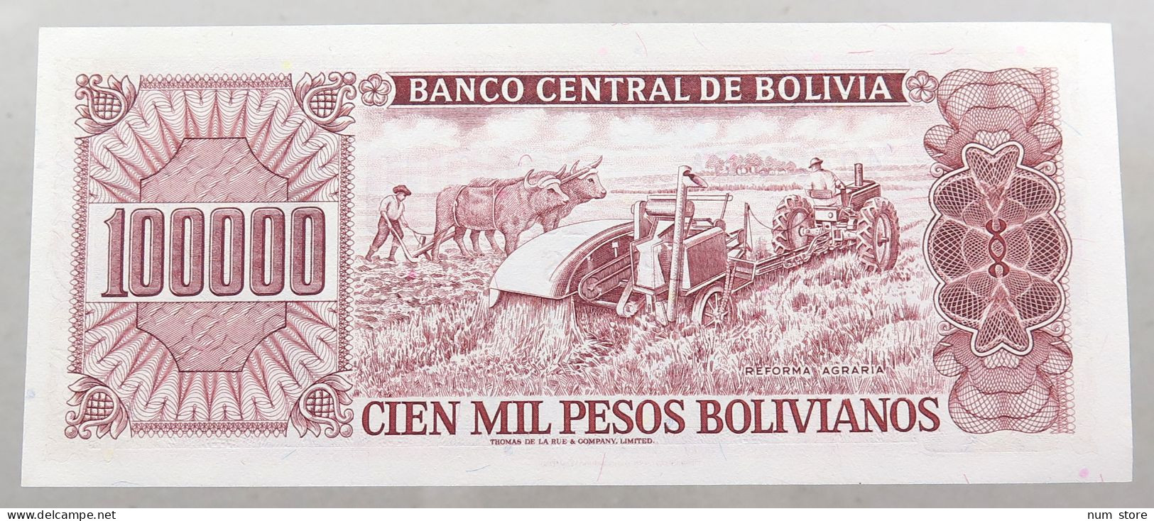 BOLIVIA 100000 PESOS 1984  #alb049 0039 - Bolivia