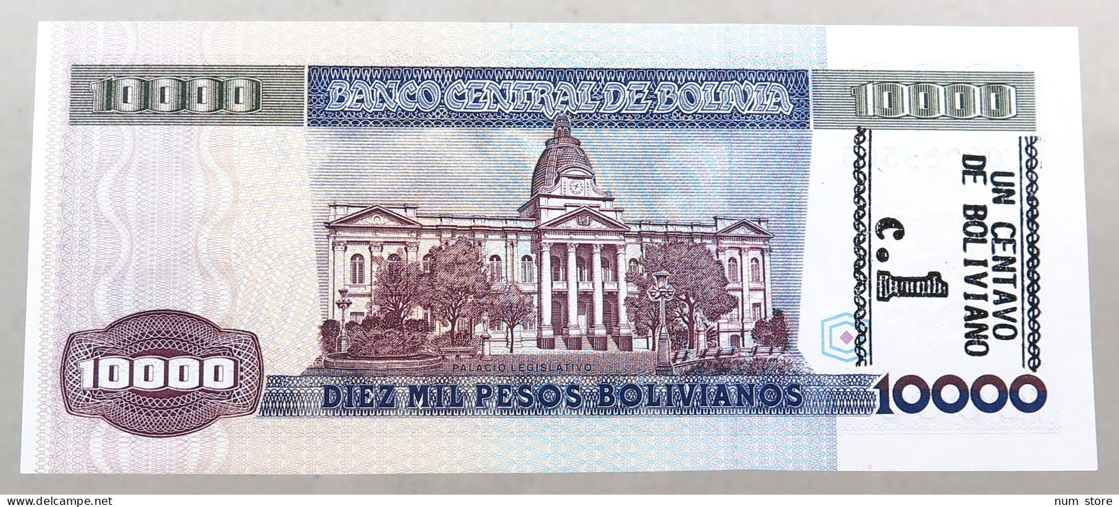 BOLIVIA 10000 PESOS 1984  #alb051 1503 - Bolivie