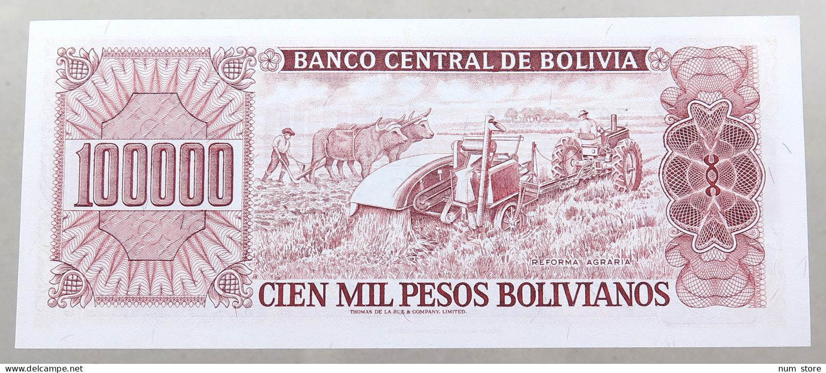 BOLIVIA 100000 PESOS 1984  #alb049 0041 - Bolivië