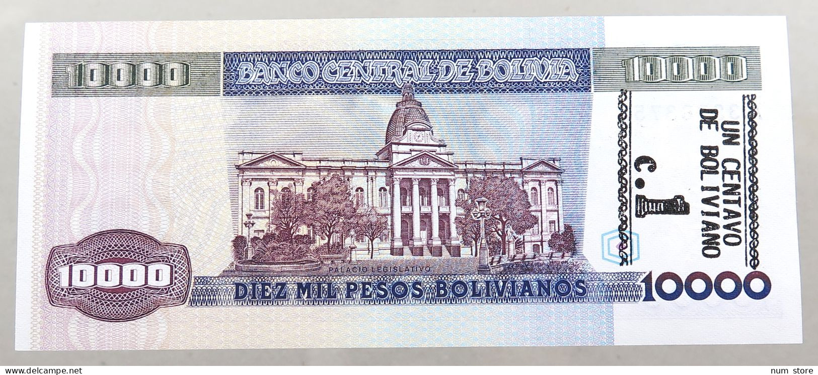 BOLIVIA 10000 PESOS 1984  #alb049 0033 - Bolivia