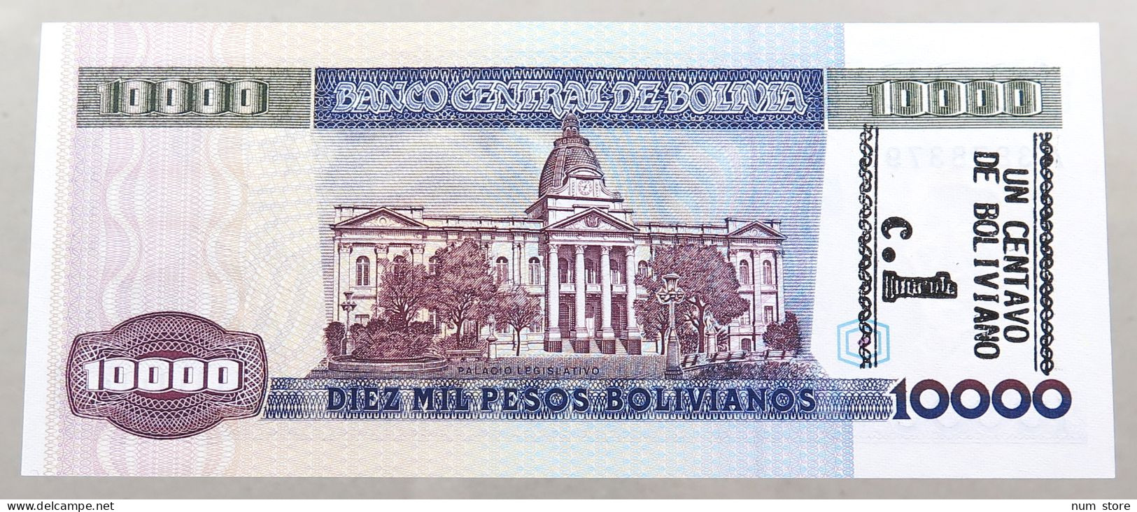 BOLIVIA 10000 PESOS 1984  #alb049 0029 - Bolivia