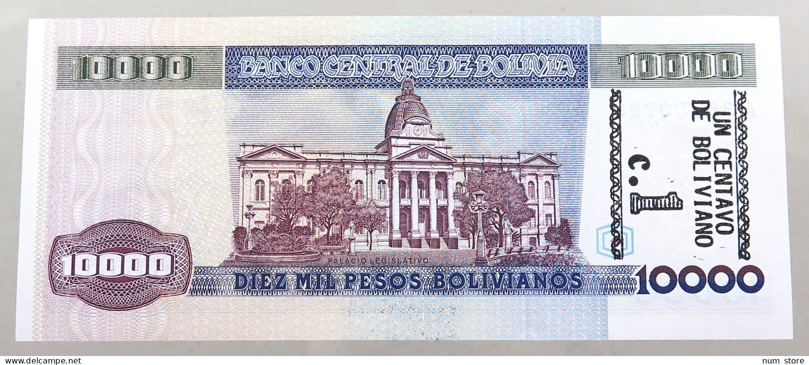 BOLIVIA 10000 PESOS 1984  #alb049 0035 - Bolivie