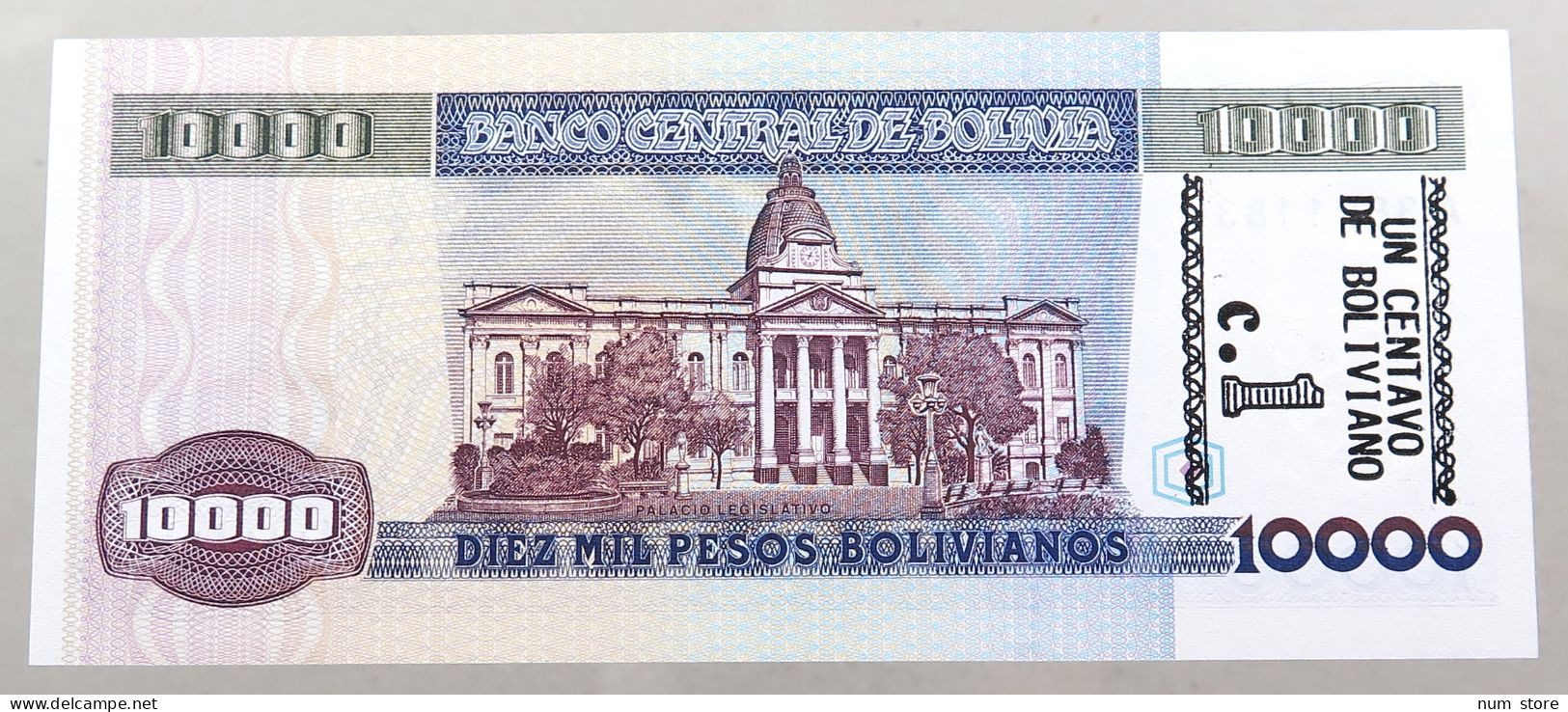 BOLIVIA 10000 PESOS 1984  #alb049 0031 - Bolivie