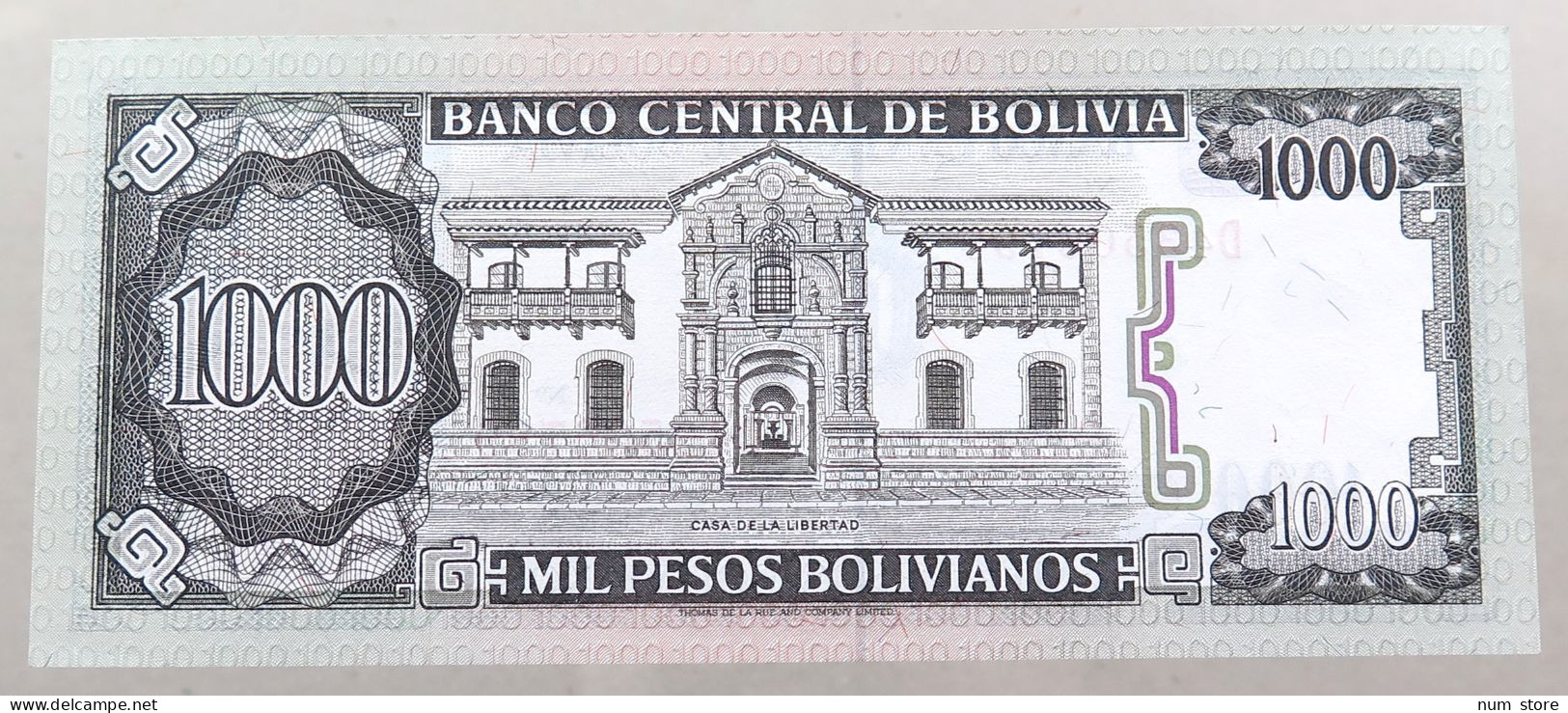 BOLIVIA 1000 PESOS 1982  #alb049 0015 - Bolivië