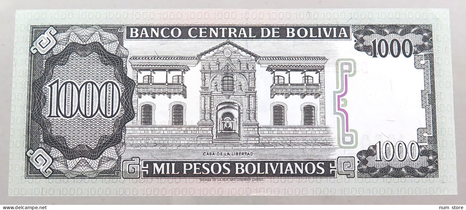 BOLIVIA 1000 PESOS 1982  #alb049 0021 - Bolivie