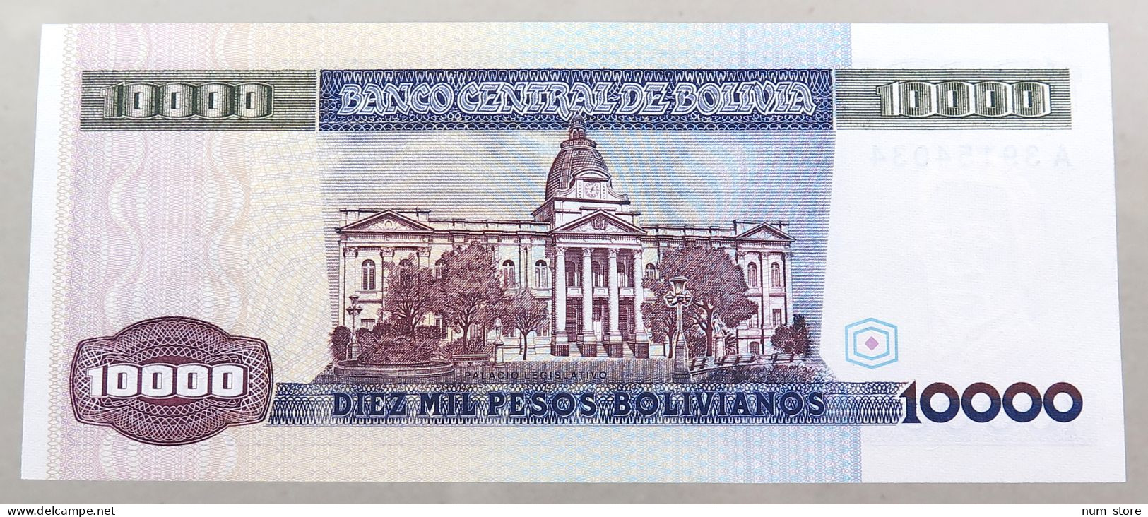 BOLIVIA 10000 PESOS 1984  #alb049 0027 - Bolivia