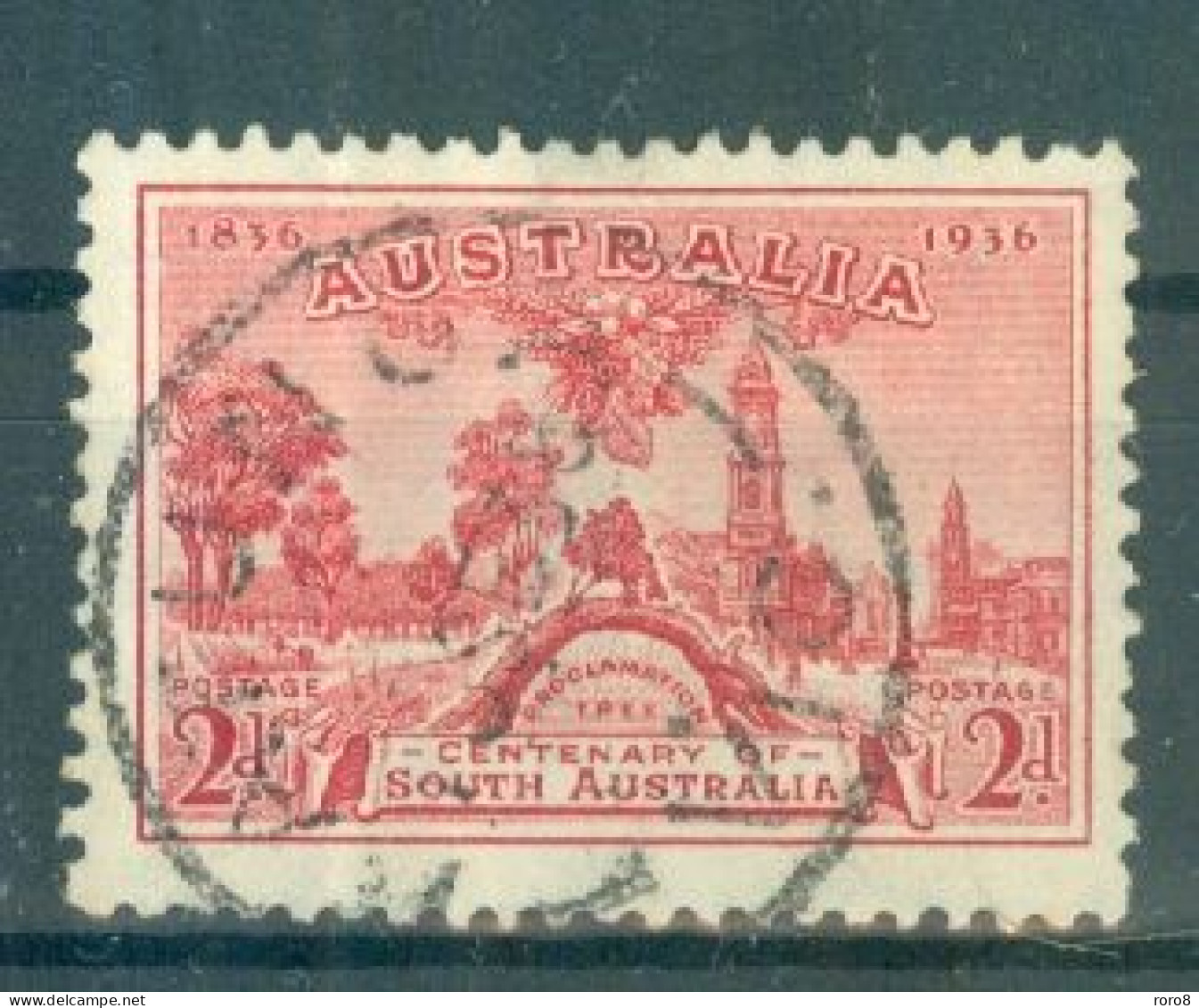 AUSTRALIE - N°107 Oblitéré. Centenaire De La Colonie De L'Australie Du Sud. - Gebruikt