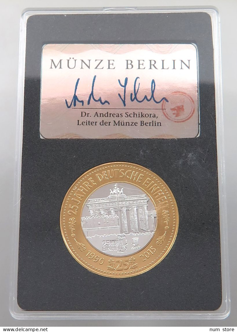 BRD MEDAILLE 2015 25 JAHRE DEUTSCHE EINHEIT #sm11 0009 - Autres & Non Classés