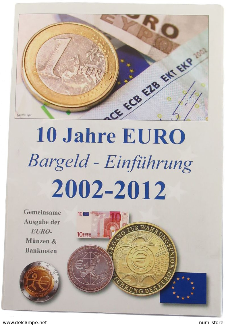 BRD SET 2002-2012 10 JAHRE EURO #bs15 0007 - Sets De Acuñados &  Sets De Pruebas