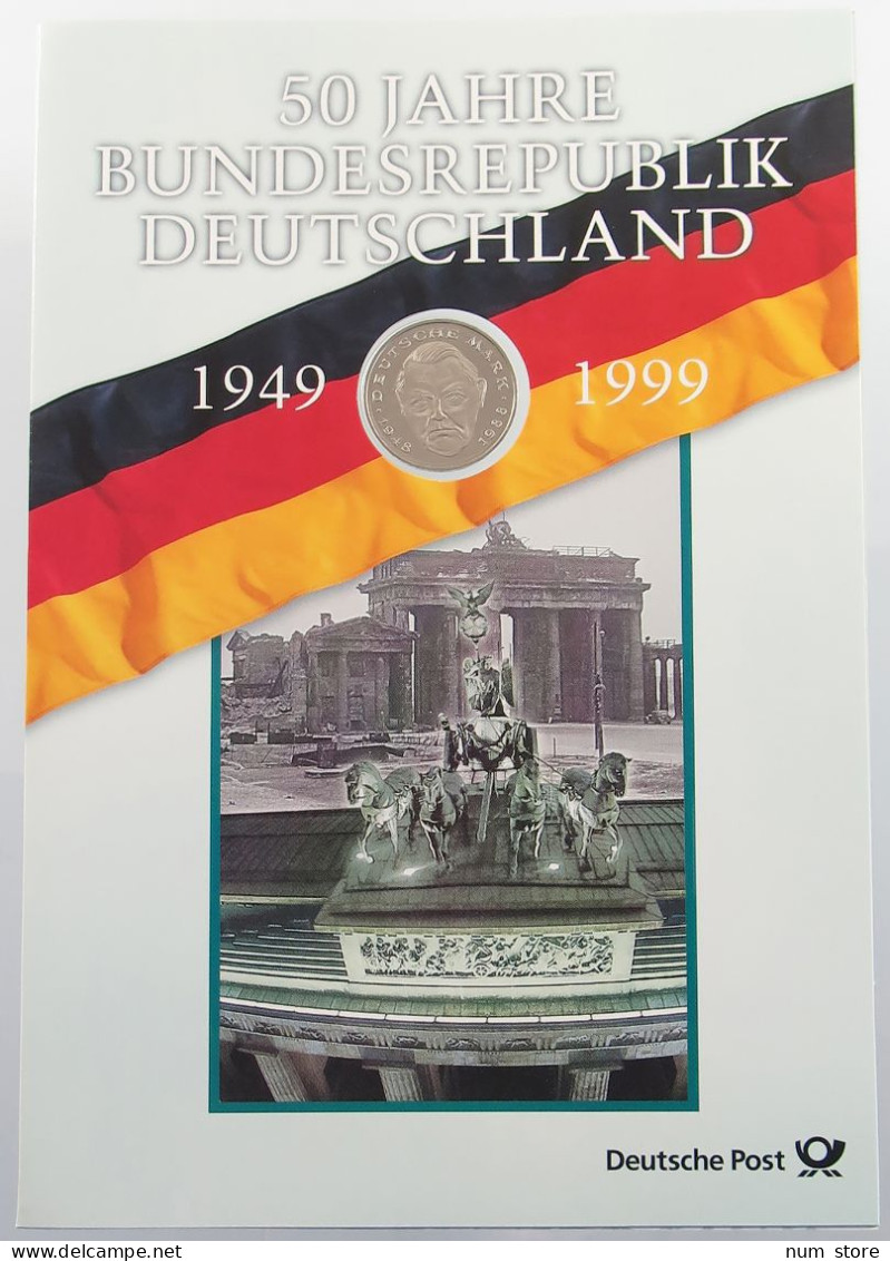 BRD SET 2 MARK + BRIEFMARKEN 1999 50 JAHRE BUNDESREPUBLIK DEUTSCHLAND #bs15 0065 - Mint Sets & Proof Sets