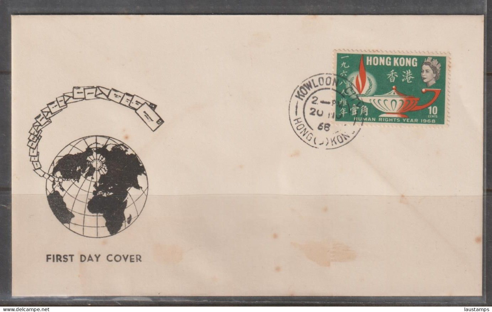 Hong Kong 1968 Human Rights Year Addressed FDC - FDC